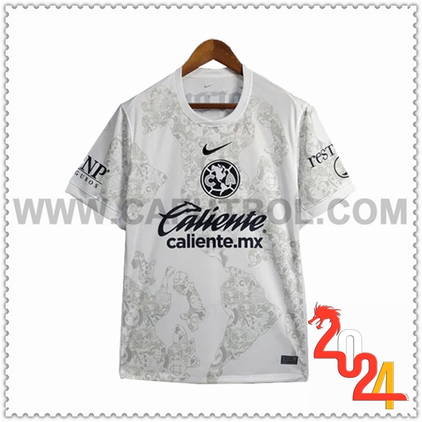 Camiseta Futbol Portero Club America Blanco 2024 2025