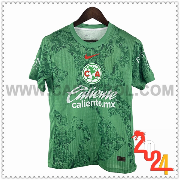 Camiseta Futbol Portero Club America Verde 2024 2025