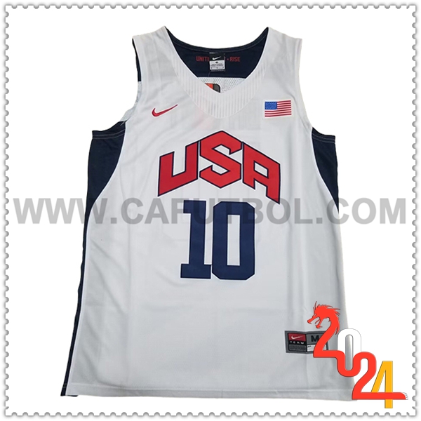 Camisetas USA (BRYANT #10) 2024/25 Blanco/Azul