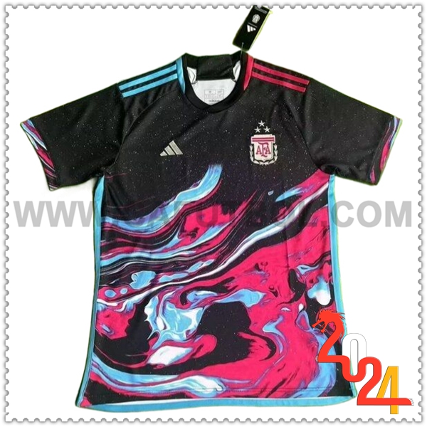 Camiseta Equipo Argentina Negro Edicion especial 2024 2025