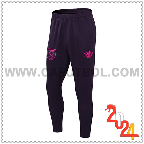 Pantalones Entrenamiento West Ham Violeta 2024 2025