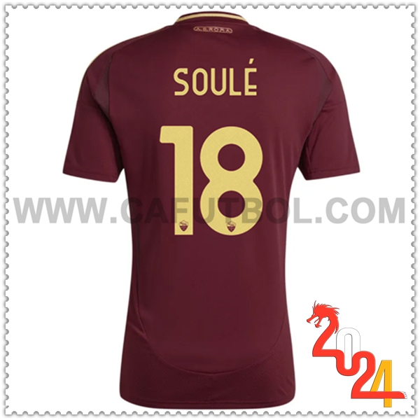 Primera Camiseta Futbol AS Roma SOULÉ #18 2024 2025