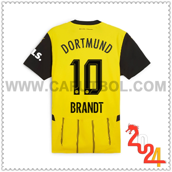Primera Camiseta Futbol Dortmund BVB BRANDT #10 2024 2025
