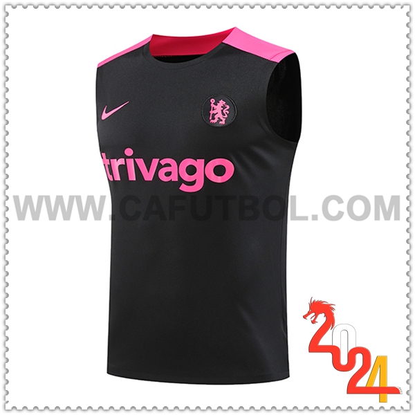 Chalecos De Futbol FC Chelsea Negro/Violeta 2024 2025