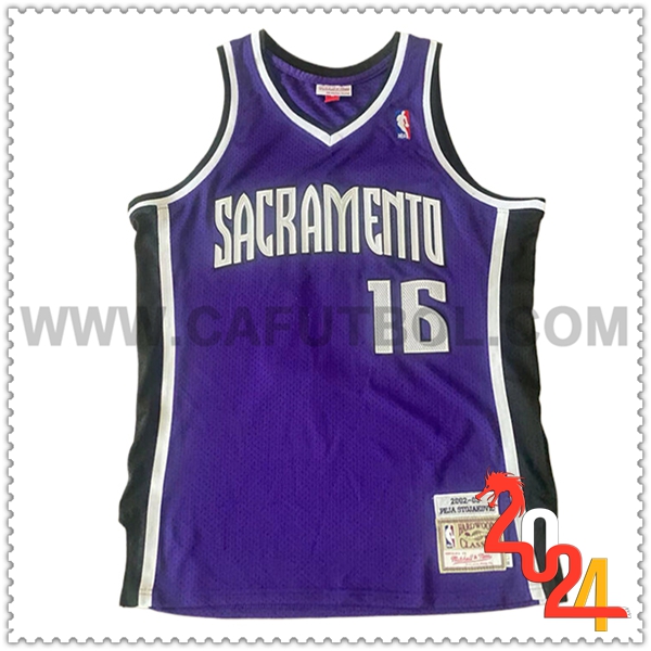 Camisetas De Futbol Sacramento Kings (STOJAKOVIC #16) 2024/25 Violeta
