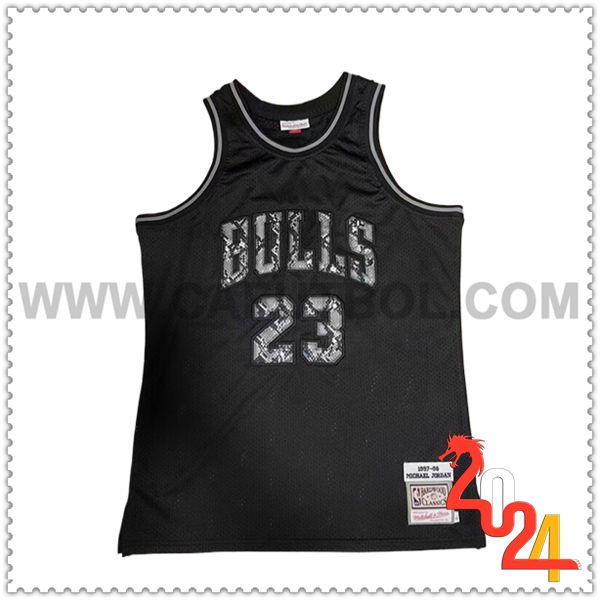 Camisetas De Futbol Chicago Bulls (JORDAN #23) 2024/25 Negro/Gris
