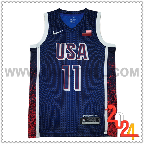 Camisetas De Futbol USA (EMBIID #11) 2024/25 Azul/Rojo