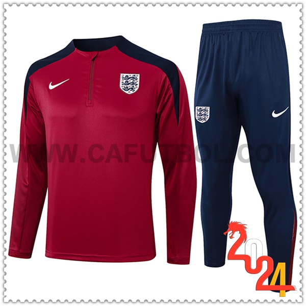 Chandal Futbol Inglaterra Rojo/Negro 2024 2025