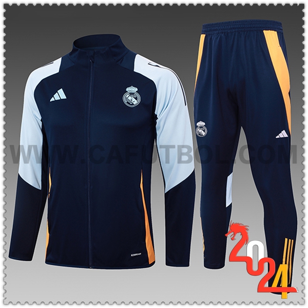 Chandal Futbol Real Madrid Ninos Azul/Naranja 2024 2025 -02