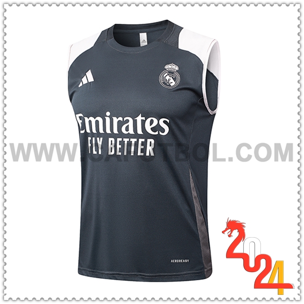 Chalecos De Futbol Real Madrid Gris 2024 2025