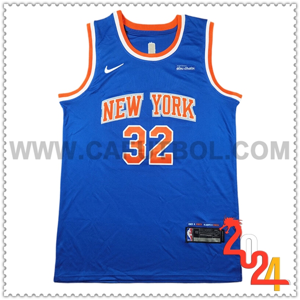 Camisetas De Futbol New York Knicks (TOWNS #32) 2024/25 Azul/Naranja