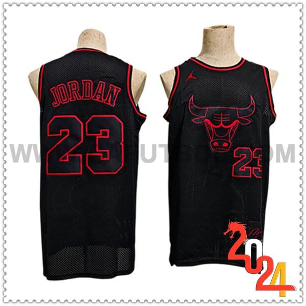 Camisetas De Futbol Chicago Bulls (JORDAN #23) 2024/25 Negro/Rojo -07