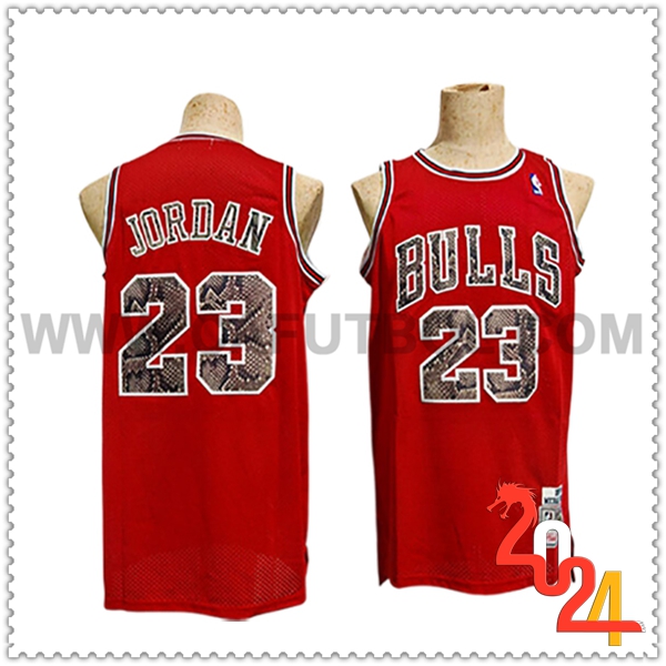 Camisetas De Futbol Chicago Bulls (JORDAN #23) 2024/25 Rojo/Negro -02