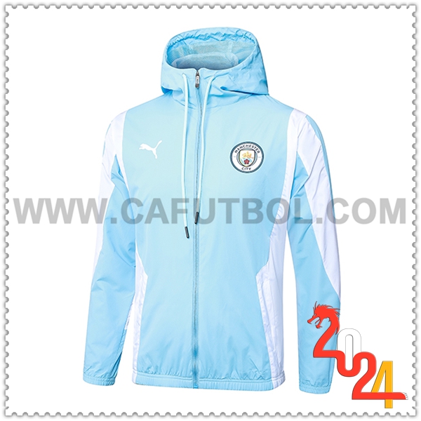 Rompevientos Manchester City Azul/Blanco 2024 2025 -02