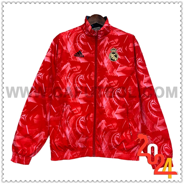 Rompevientos Real Madrid Rojo/Rosa 2024 2025