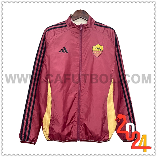 Rompevientos AS Roma Rojo/Amarillo 2024 2025