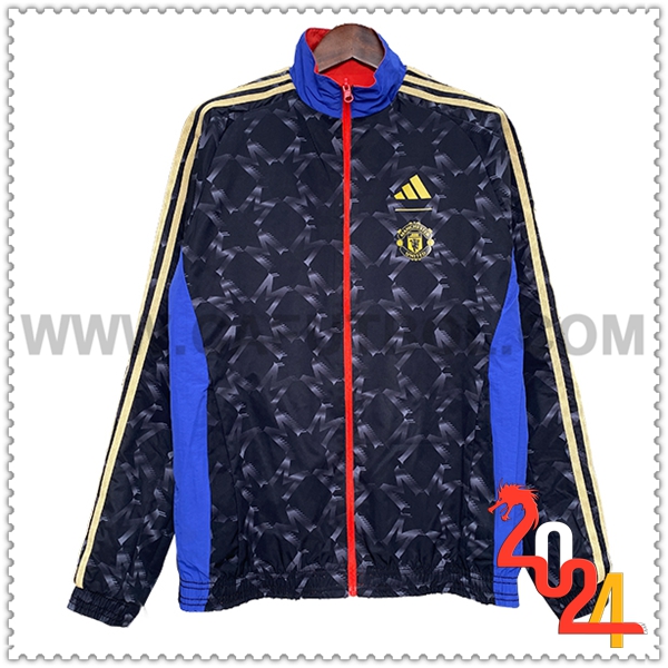 Rompevientos Manchester United Azul Oscuro 2024 2025