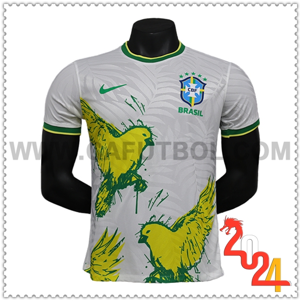 Camiseta Equipo Brasil Blanco Edicion Especial 2024 2025