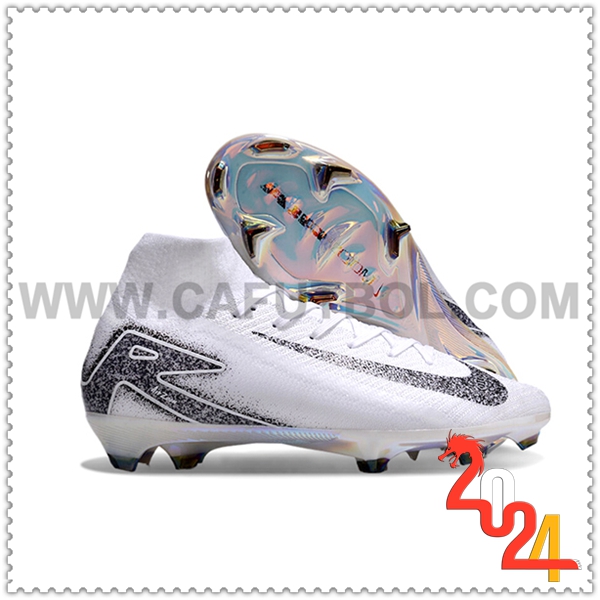 Nike Zapatos de Futbol Air Zoom Mercurial Superfly IIX Elite FG Blanco/Negro