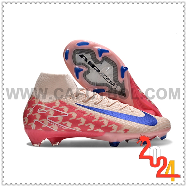 Nike Zapatos de Futbol Air Zoom Mercurial Superfly IIX Elite FG Rosa/Rojo/Azul