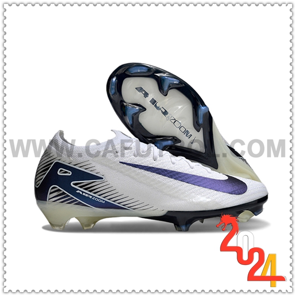 Nike Zapatos de Futbol AIR Zoom Mercurial Vapor 16 Elite XXV FG Blanco/Azul/Violeta -02