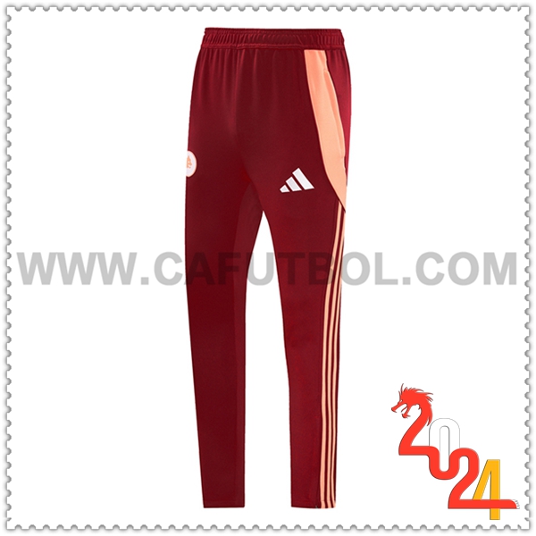 Pantalones Entrenamiento AS Roma Rojo/Naranja 2024 2025