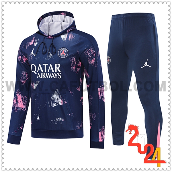 Chaqueta Con Capucha Chandal PSG Violeta/Rosa 2024 2025