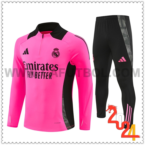 Chandal Futbol Real Madrid Rosa/Negro 2024 2025
