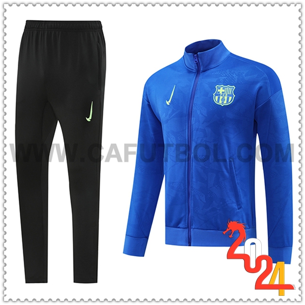 Chandal Futbol Chaquetas FC Barcelona Azul 2024 2025