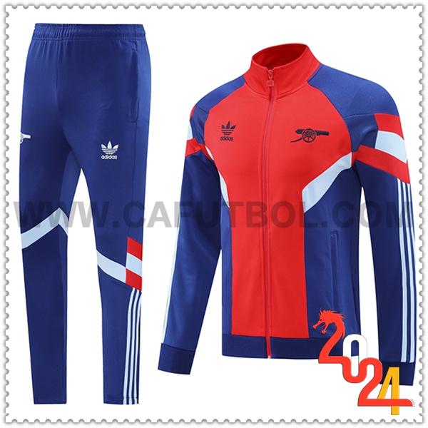 Chandal Futbol Chaquetas Arsenal Azul/Rojo 2024 2025