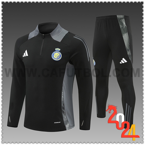 Chandal Futbol Al-Nassr Ninos Negro/Gris 2024 2025