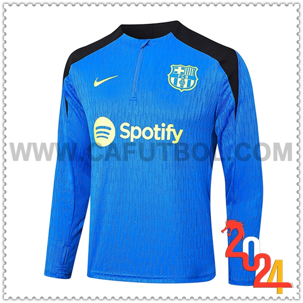 Sudadera de Entrenamiento FC Barcelona Azul/Negro 2024 2025 -02