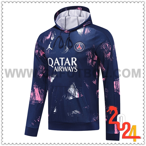 Sudadera de Entrenamiento Capucha PSG Violeta/Rosa 2024 2025