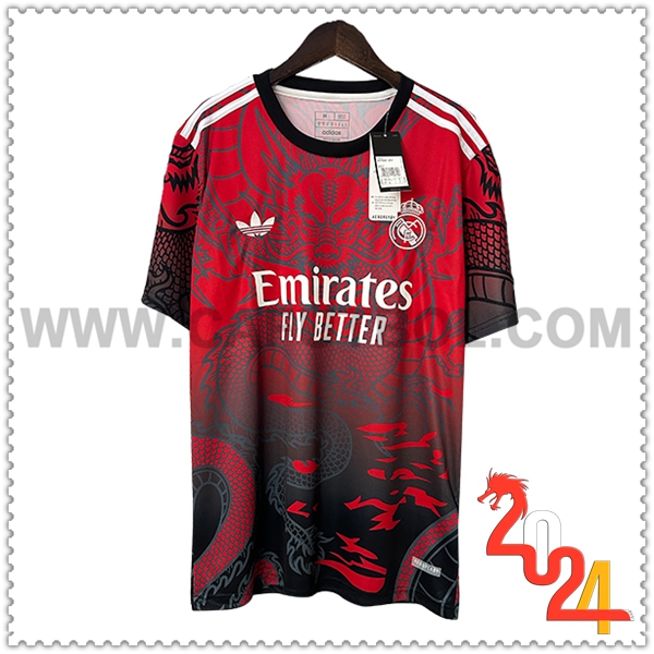 Camiseta Futbol Real Madrid Rojo Edicion Especial 2024 2025