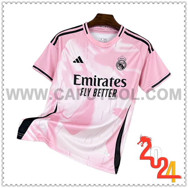 Camiseta Futbol Real Madrid Rosa Edicion Especial 2024 2025