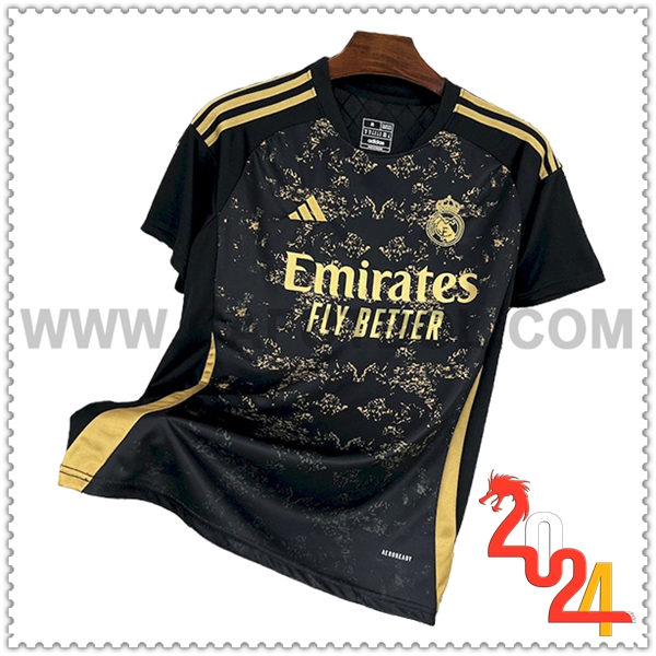 Camiseta Futbol Real Madrid Negro Edicion Especial 2024 2025