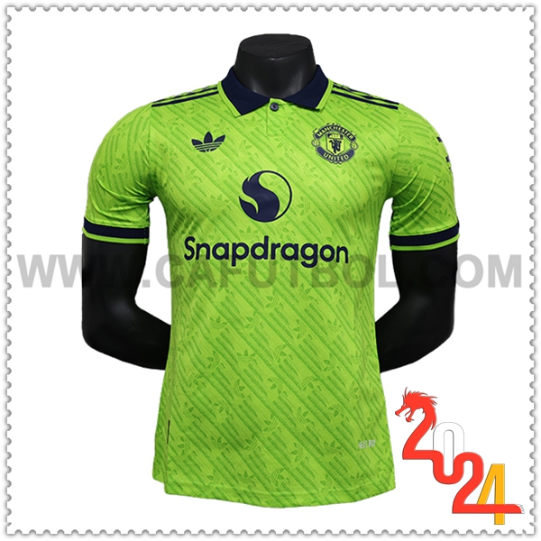 Camiseta Futbol Manchester United Verde Edicion Especial 2024 2025