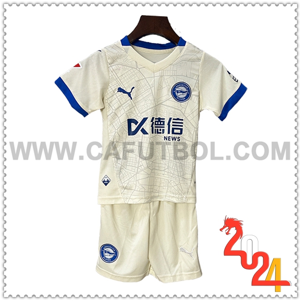 Segunda Equipacion del Alaves Ninos 2024 2025