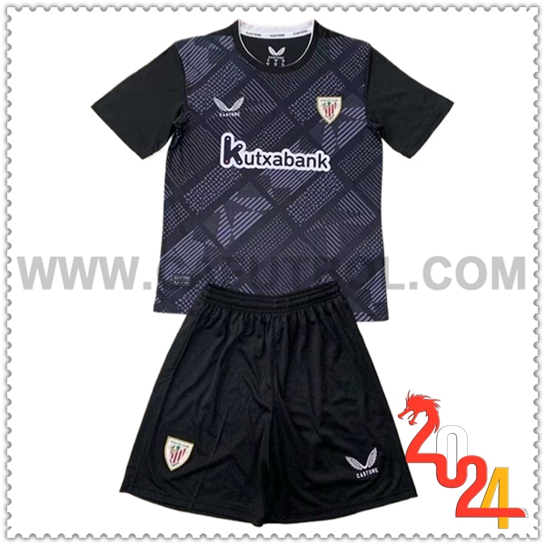 Equipacion del Portero Athletic Bilbao Ninos Negro 2024 2025