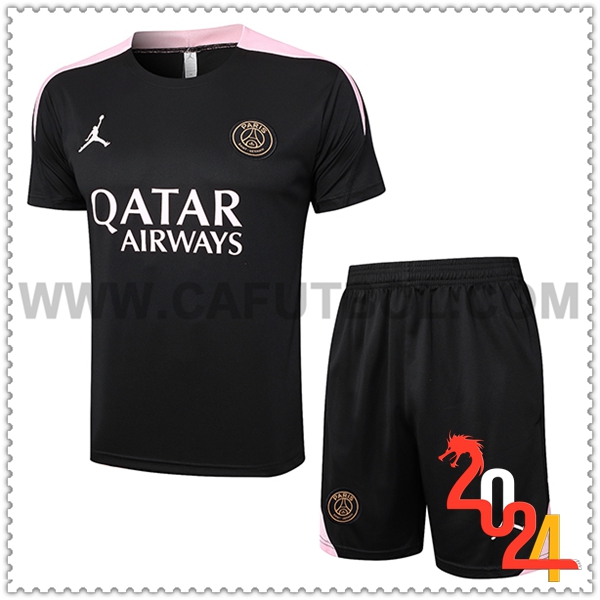 Camiseta Entrenamiento PSG Negro/Rosa 2024 2025