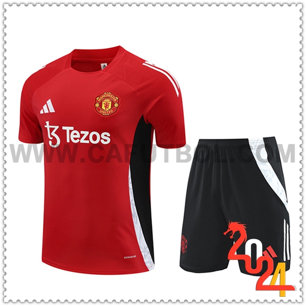 Camiseta Entrenamiento Manchester United Rojo/Negro 2024 2025
