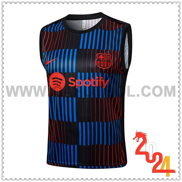 Chalecos De Futbol FC Barcelona Negro/Azul/Rojo 2024 2025