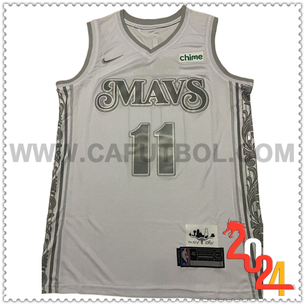Camisetas NBA Dallas Mavericks (IRVING #11) 2024/25 Blanco/Gris