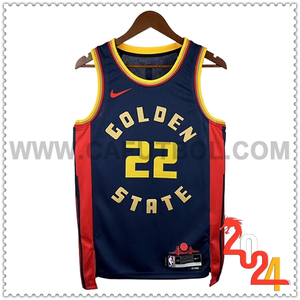 Camisetas NBA Golden State Warriors (WIGGINS #22) 2024/25 Negro/Rojo/Amarillo