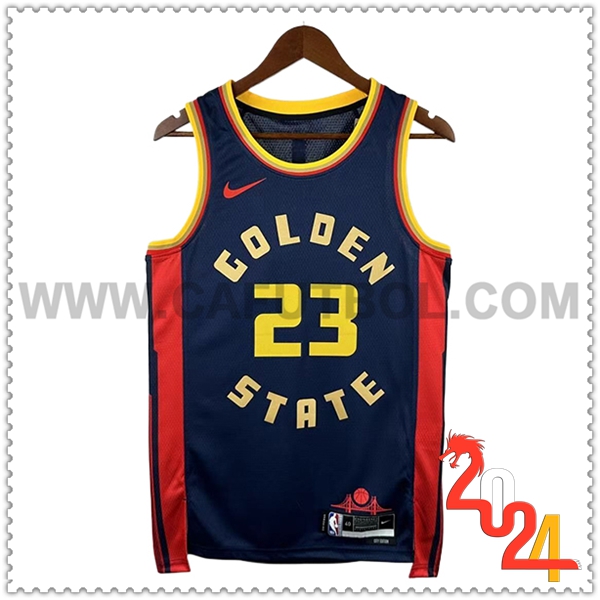Camisetas NBA Golden State Warriors (GREEN #23) 2024/25 Negro/Rojo/Amarillo
