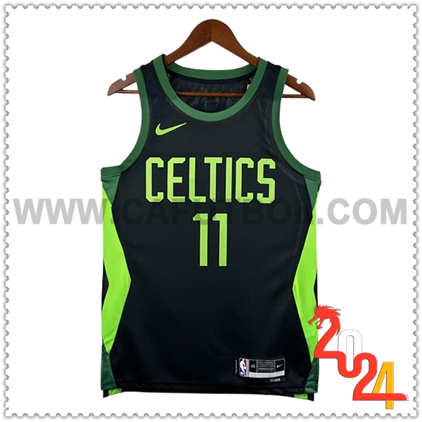 Camisetas NBA Boston Celtics (IRVING #11) 2024/25 Negro/Verde -02
