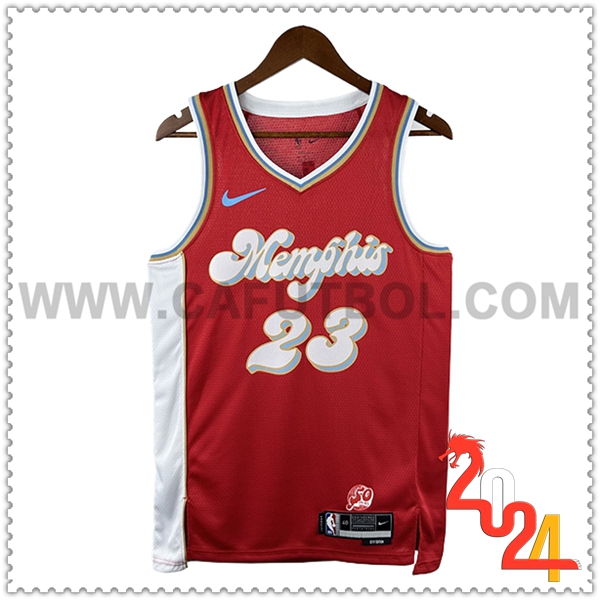 Camisetas NBA Memphis Grizzlies (Rosa #23) 2024/25 Rojo/Azul