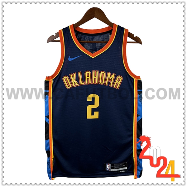 Camisetas NBA Oklahoma City Thunder (GILGEOUS-ALEXANDER #2) 2024/25 Azul/Naranja