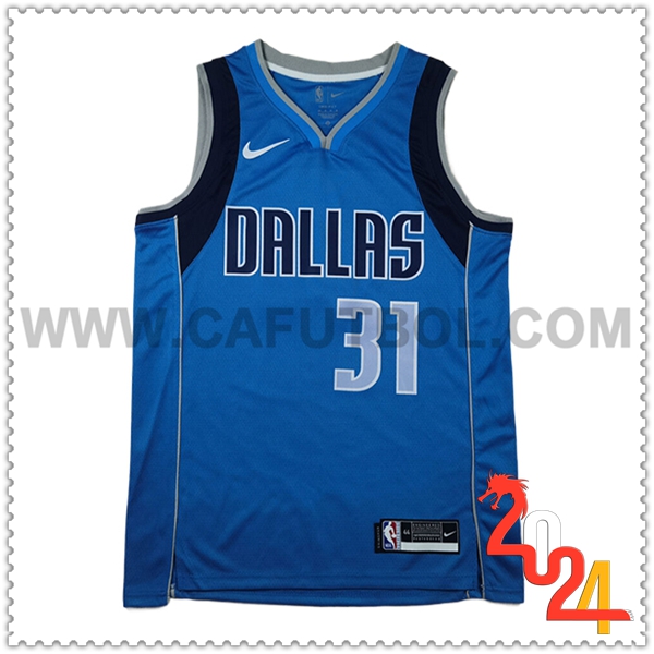 Camisetas NBA Dallas Mavericks (THOMPSON #31) 2024/25 Azul/Negro