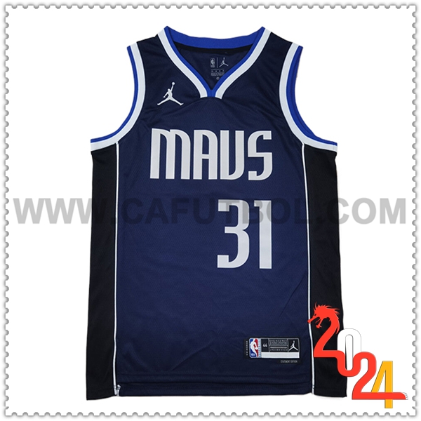 Camisetas NBA Dallas Mavericks (THOMPSON #31) 2024/25 Azul Oscuro